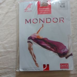 Mondor Dance Tights in 82 Suntan beige and E6 ballerina pink in size XL